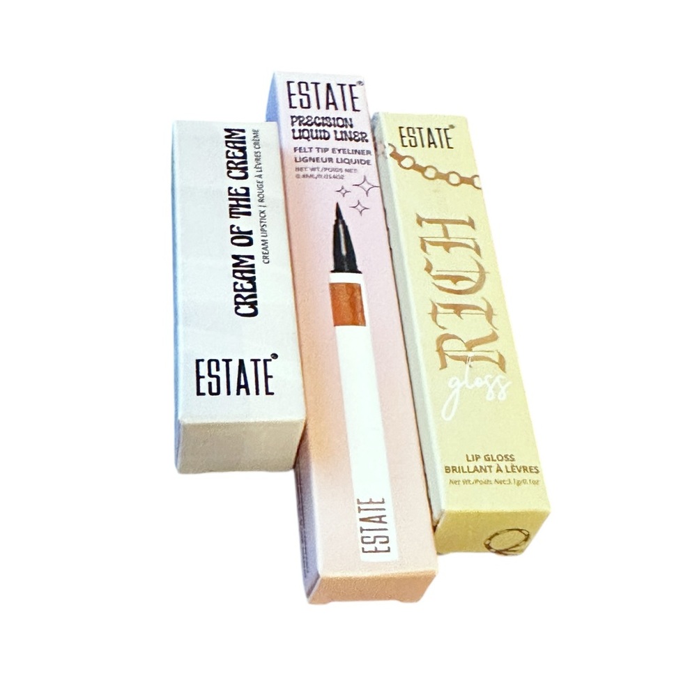 NWT ESTATE Cosmetics 3 piece set